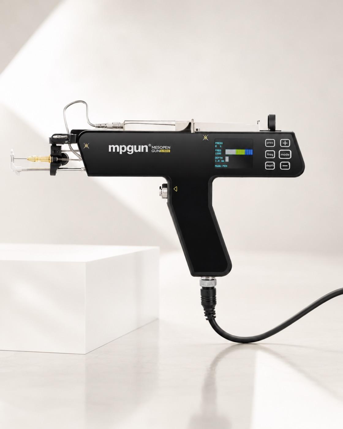 Mpgun MesoPen medical-grade microneedling device used at American Wellness and Rehab Clinic